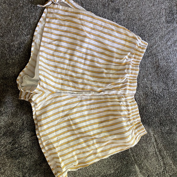 Favlux Large Yellow and White Striped Shorts - Picture 3 of 4